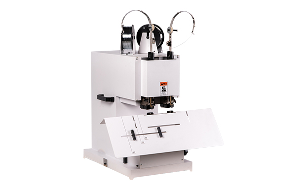 8703 double head saddle desktop electric steel wire stitching machine